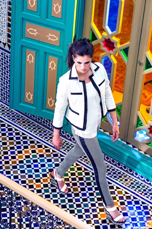 Dolce Vita white trim jacket
